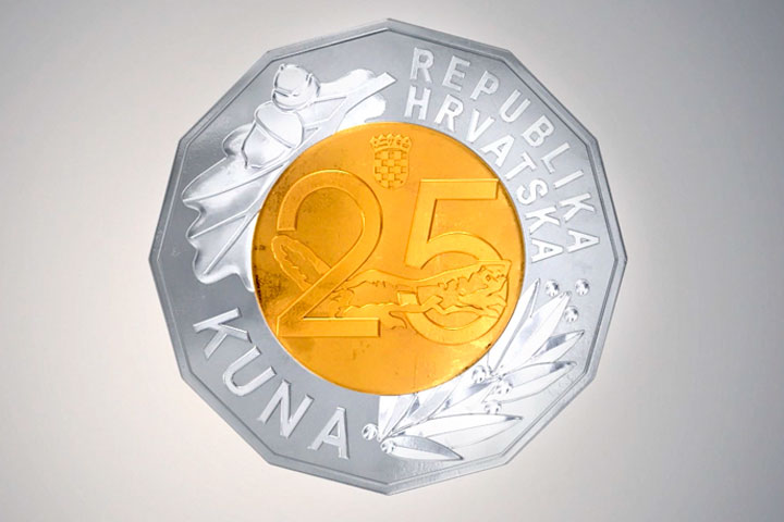 HNB izdao novu kovanicu od 25 kuna HNB izdao novu kovanicu od 25 kuna
