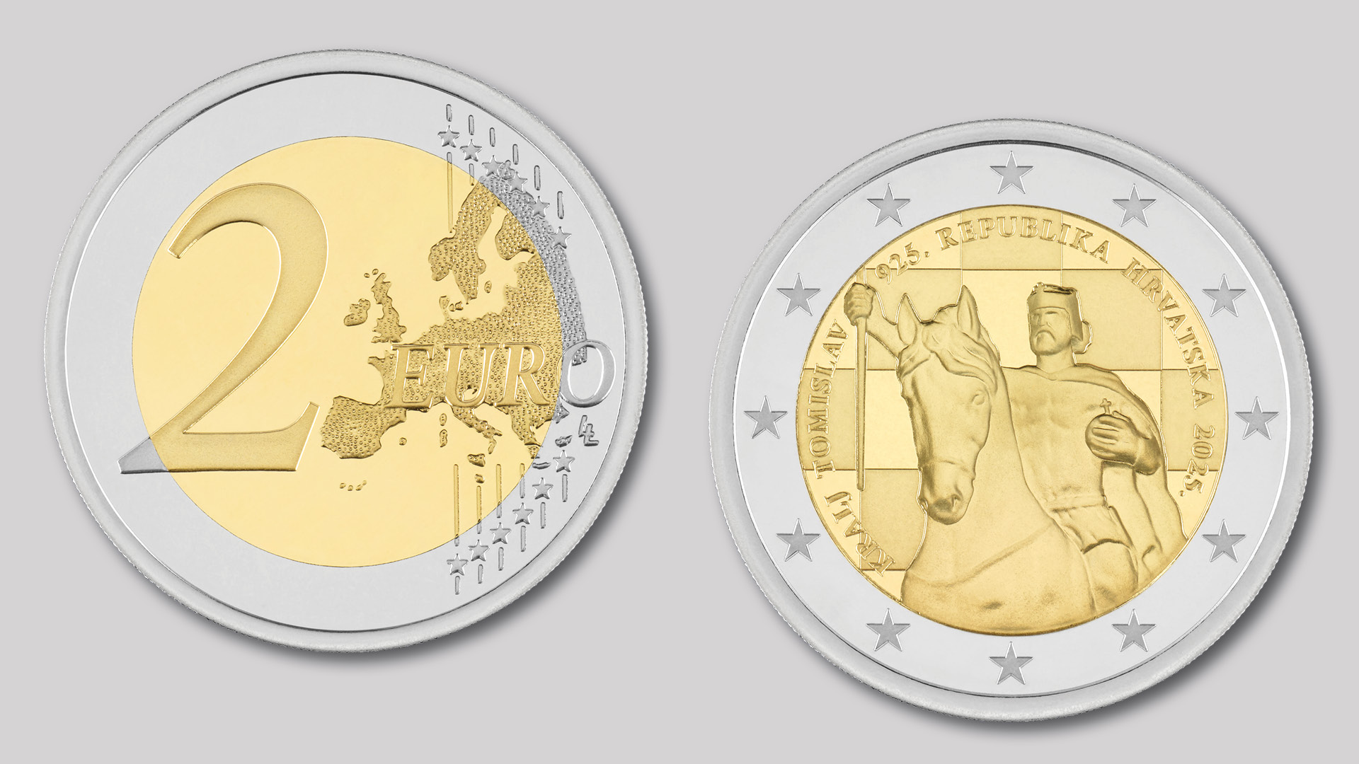 Commemorative 2-euro coin “1 100th Anniversary of the Kingdom of Croatia and the Coronation of King Tomislav” Commemorative 2-euro coin “1 100th Anniversary of the Kingdom of Croatia and the Coronation of King Tomislav”